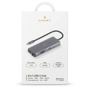 Smart 9 in 1 USB-C Hub 100W PD: Best Adapter