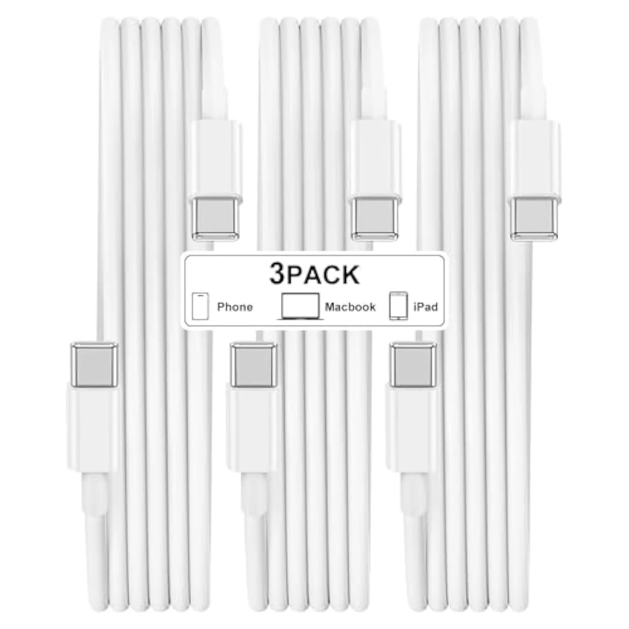 USB C to USB C Cable 60W 3 Pack