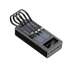 ZHY-309 30000mAh Solar Power Bank with Built-in Cables