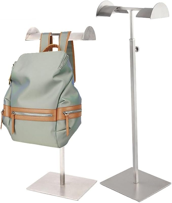 Adjustable Stainless Steel Bag Display Stand Adjustable Stainless Steel Bag Display Stand