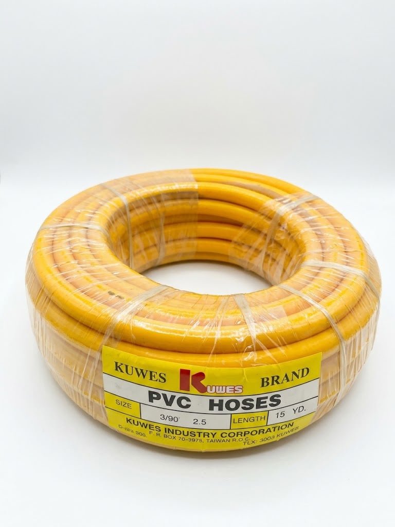 whatsapp image 2026 08 23 at 12.10.36 pm خرطوم KUWES PVC Hose أصلي تايواني مقاس 3/8 - 15 ياردة